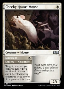 Magic, The Gathering, Wilds of Eldraine, Cheeky House-Mouse