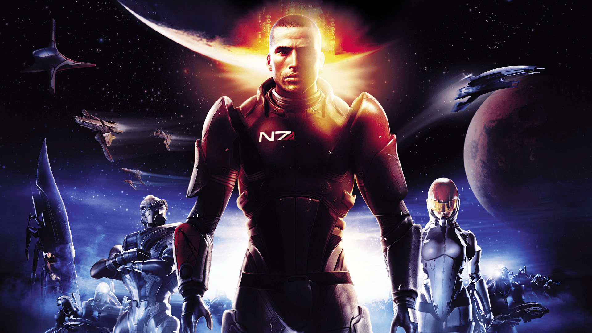 Mass Effect, video game, featured, box art, Commander, Shepard