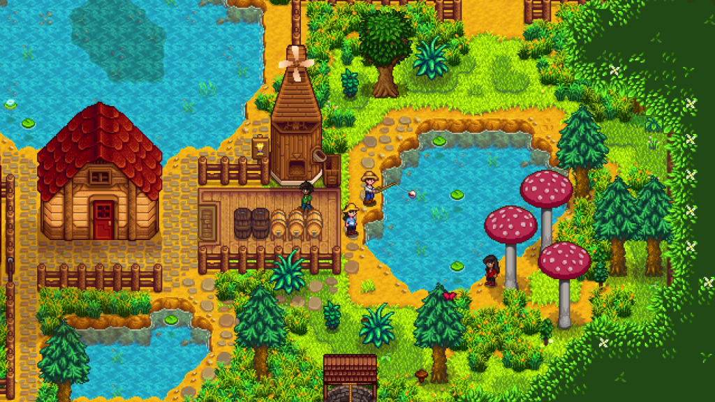 Stardew Valley, video game, screenshot, fishing