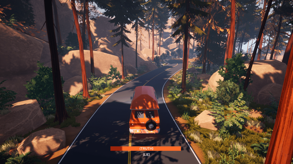 We Stay Behind, video game, screenshot, van, road, drive, trees, wood, forest